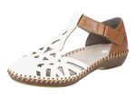 Rieker Sandale mit Klettverschluss CREME-COGNAC